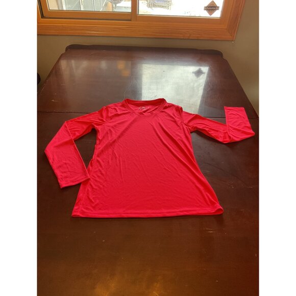 2 Hanes Sport Long Sleeve Pink Womens Shirts Size Medium - Picture 12 of 15